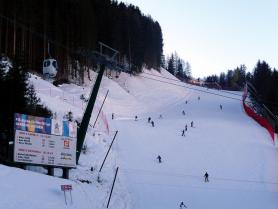 Část italské sjezdovky Saslong