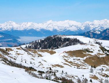 Alta Badia a zimní krajina