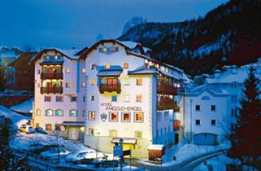 Italský hotel Engel v zimě