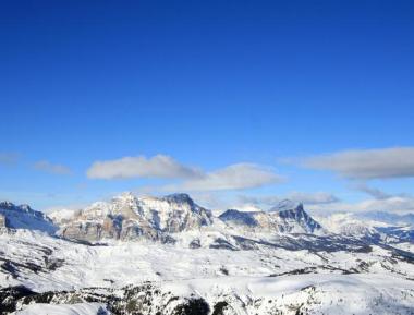Krajina italské oblasti Sella Ronda